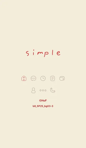 [LINE着せ替え] b8_25_ベージュ3-3の画像1