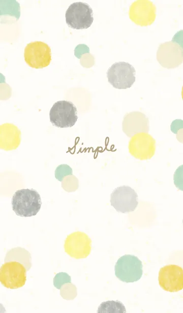 [LINE着せ替え] 水彩 丸 くすみグレー28の画像1