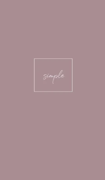 [LINE着せ替え] simple cursive -smokey pink-の画像1