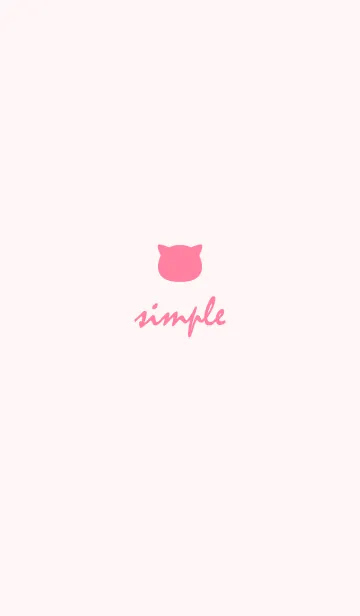 [LINE着せ替え] Cat *Happy Pink*の画像1