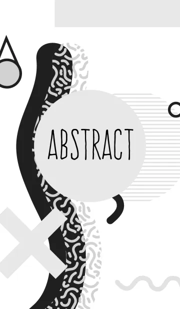 [LINE着せ替え] Abstract Simple Polka Whiteの画像1