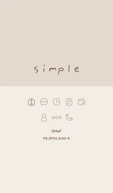 [LINE着せ替え] P9_24_ブラウン2-6の画像1