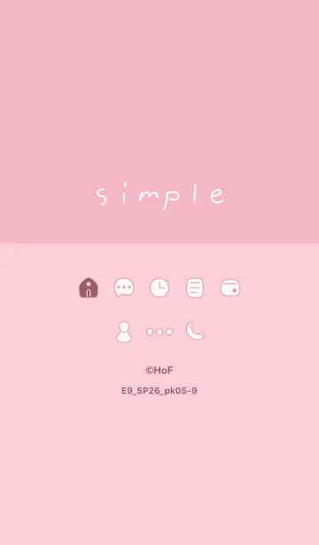 [LINE着せ替え] E9_26_ピンク5-9の画像1