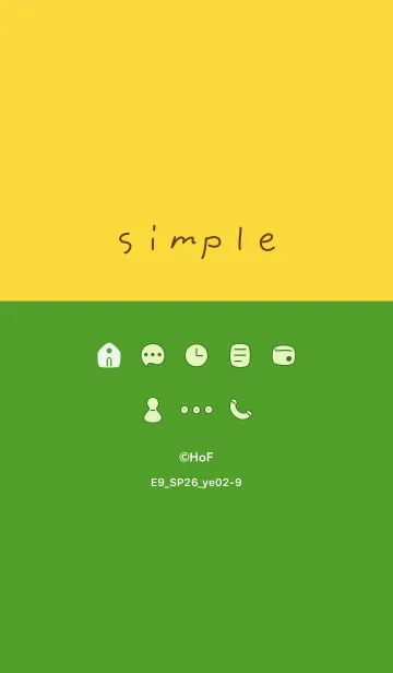 [LINE着せ替え] E9_26_イエロー2-9の画像1