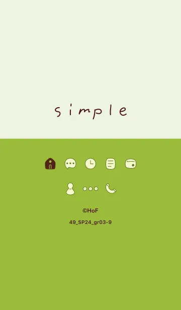 [LINE着せ替え] 49_24_グリーン3-9の画像1