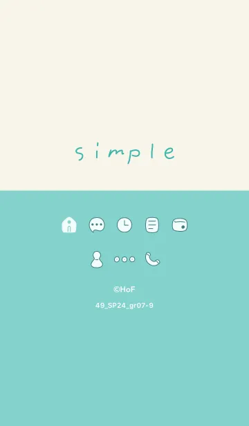 [LINE着せ替え] 49_24_グリーン7-9の画像1