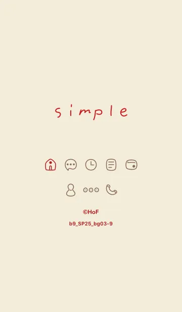 [LINE着せ替え] b9_25_ベージュ3-9の画像1