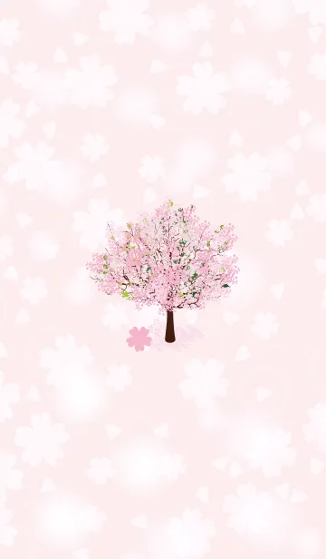 [LINE着せ替え] Simple Sakura in Spring 3の画像1