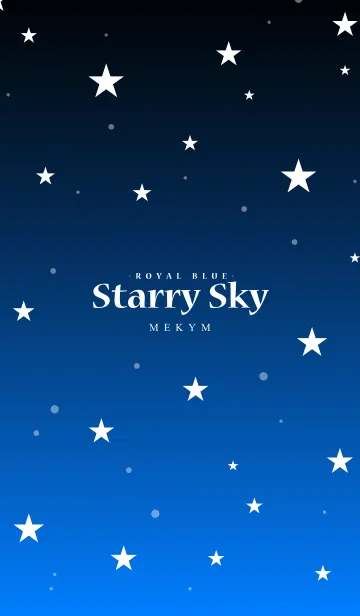 [LINE着せ替え] - Starry Sky Royal Blue -の画像1