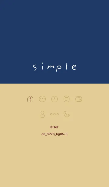 [LINE着せ替え] o8_26_ベージュ5-3の画像1