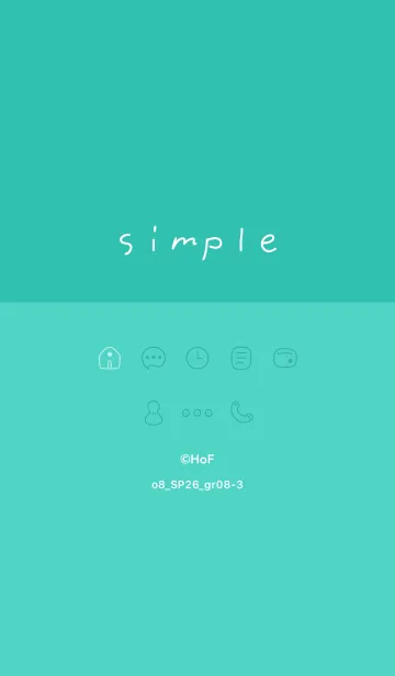 [LINE着せ替え] o8_26_グリーン8-3の画像1