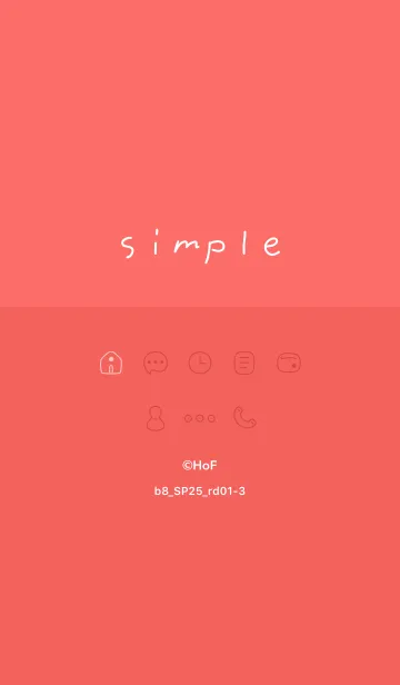 [LINE着せ替え] b8_25_レッド1-3の画像1