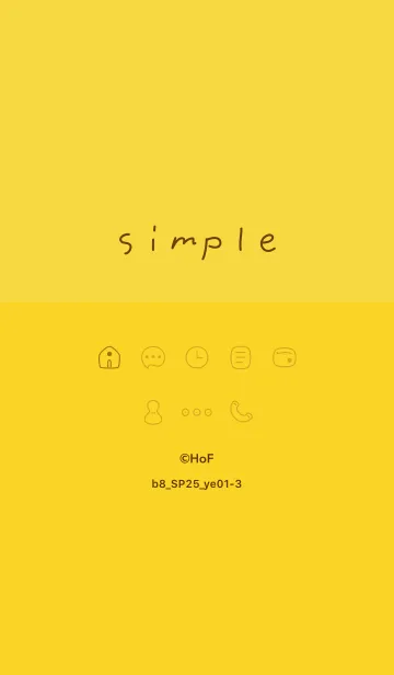 [LINE着せ替え] b8_25_イエロー1-3の画像1