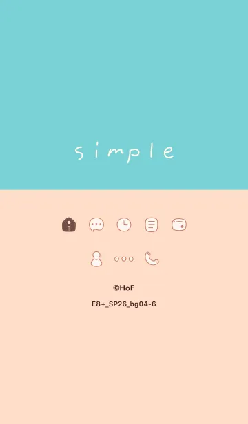 [LINE着せ替え] E8+26_ベージュ4-6の画像1