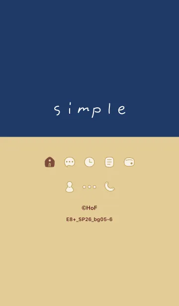 [LINE着せ替え] E8+26_ベージュ5-6の画像1