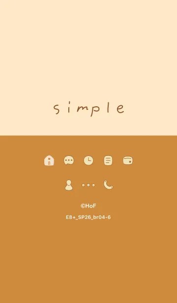 [LINE着せ替え] E8+26_ブラウン4-6の画像1