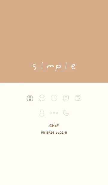 [LINE着せ替え] P8_24_ベージュ2-6の画像1