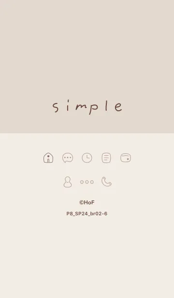 [LINE着せ替え] P8_24_ブラウン2-6の画像1