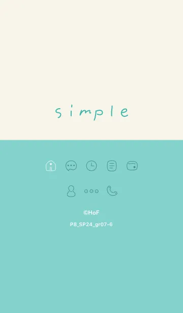 [LINE着せ替え] P8_24_グリーン7-6の画像1