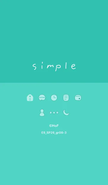 [LINE着せ替え] E9_26_グリーン8-3の画像1