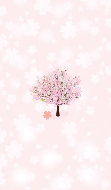 [LINE着せ替え] Simple Sakura in Spring 4の画像1