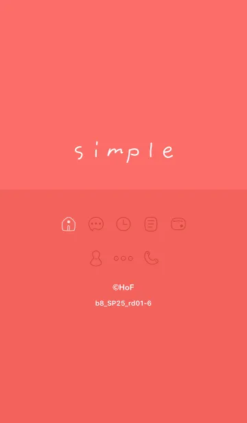 [LINE着せ替え] b8_25_レッド1-6の画像1