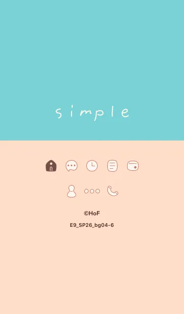 [LINE着せ替え] E9_26_ベージュ4-6の画像1