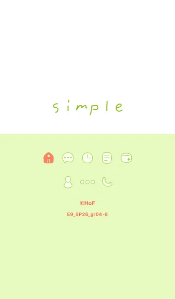 [LINE着せ替え] E9_26_グリーン4-6の画像1