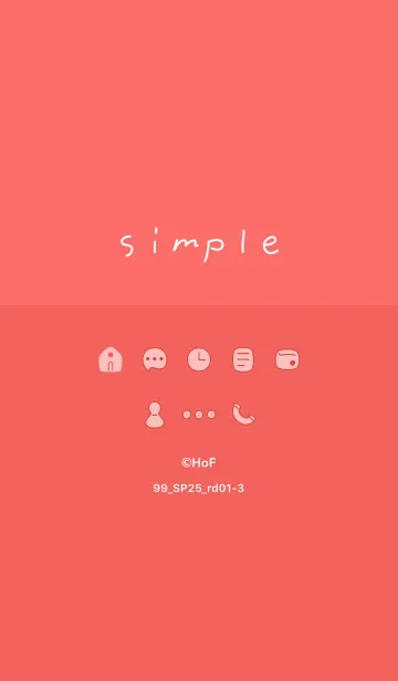 [LINE着せ替え] 99_25_レッド1-3の画像1