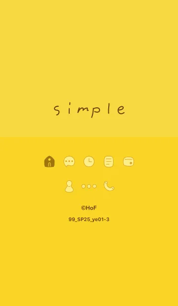 [LINE着せ替え] 99_25_イエロー1-3の画像1