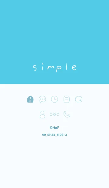 [LINE着せ替え] 49_24_ブルー3-3の画像1