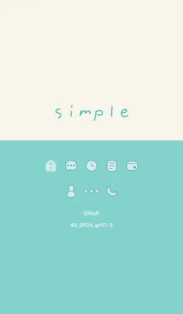 [LINE着せ替え] 49_24_グリーン7-3の画像1