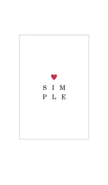 [LINE着せ替え] - SIMPLE - HEART 5の画像1