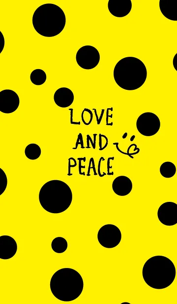 [LINE着せ替え] ドットスマイル黄色8の画像1