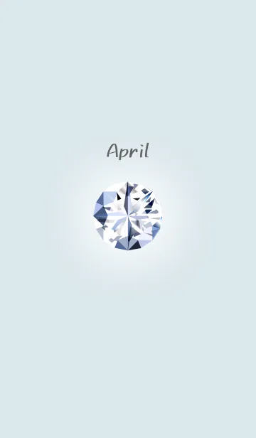 [LINE着せ替え] ダイヤモンド・4月の誕生石の画像1