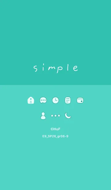 [LINE着せ替え] E9_26_グリーン8-9の画像1