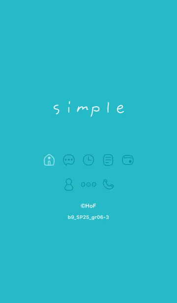 [LINE着せ替え] b9_25_グリーン6-3の画像1