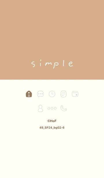 [LINE着せ替え] 49_24_ベージュ2-6の画像1