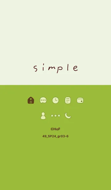 [LINE着せ替え] 49_24_グリーン3-6の画像1