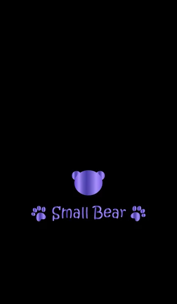 [LINE着せ替え] Small Bear *GLOSSYPURPLE 2*の画像1