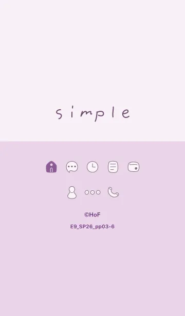 [LINE着せ替え] E9_26_パープル3-6の画像1