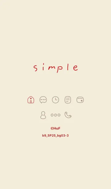 [LINE着せ替え] b9_25_ベージュ3-3の画像1