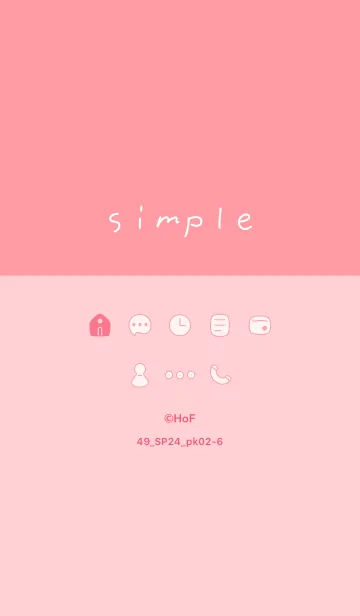 [LINE着せ替え] 49_24_ピンク2-6の画像1