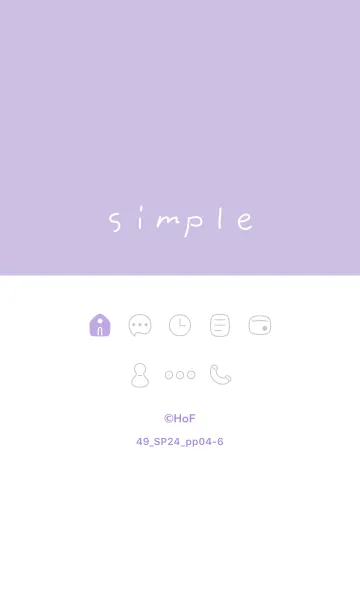 [LINE着せ替え] 49_24_パープル4-6の画像1