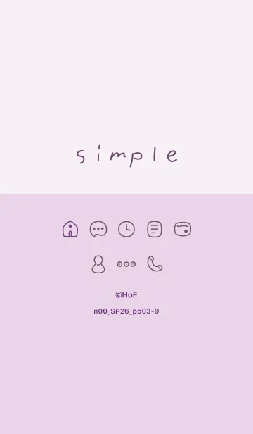 [LINE着せ替え] n00_26_パープル3-9の画像1