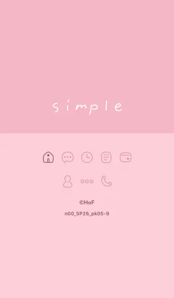 [LINE着せ替え] n00_26_ピンク5-9の画像1