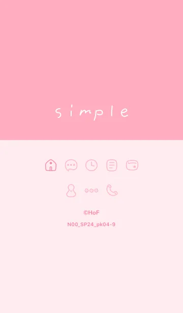 [LINE着せ替え] N00_24_ピンク4-9の画像1