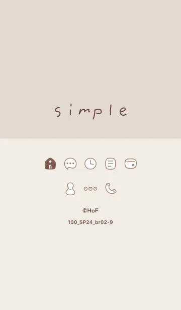 [LINE着せ替え] 100_24_ブラウン2-9の画像1