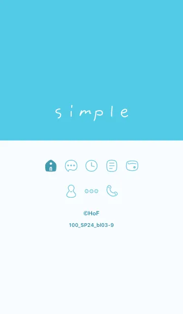 [LINE着せ替え] 100_24_ブルー3-9の画像1