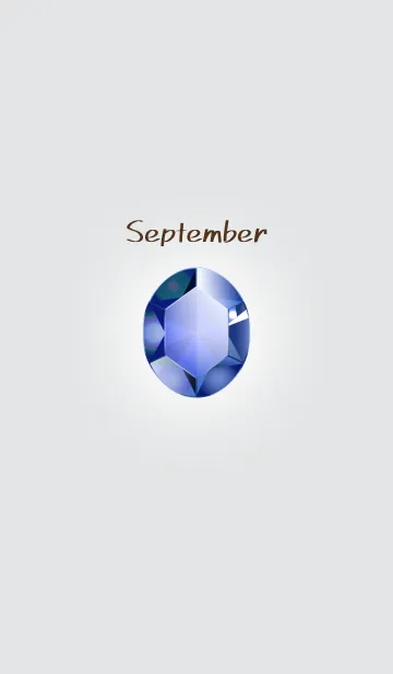 [LINE着せ替え] サファイア・9月の誕生石の画像1